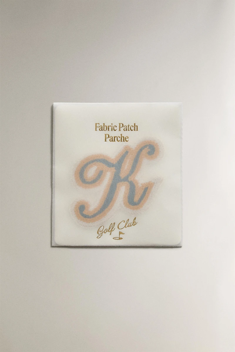 COTTON LETTER K PATCH