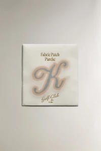 COTTON LETTER K PATCH