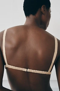 BEADED LACE TRIANGLE BRA