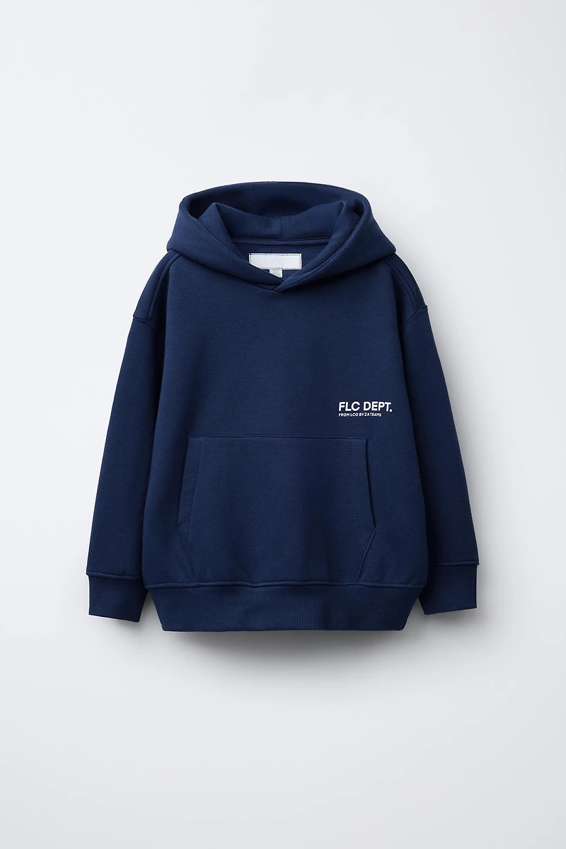 TEXT PRINT HOODIE
