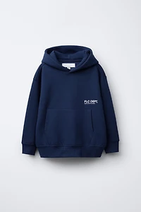 TEXT PRINT HOODIE