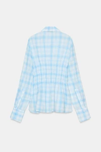 PLAID ELASTIC SHIRT