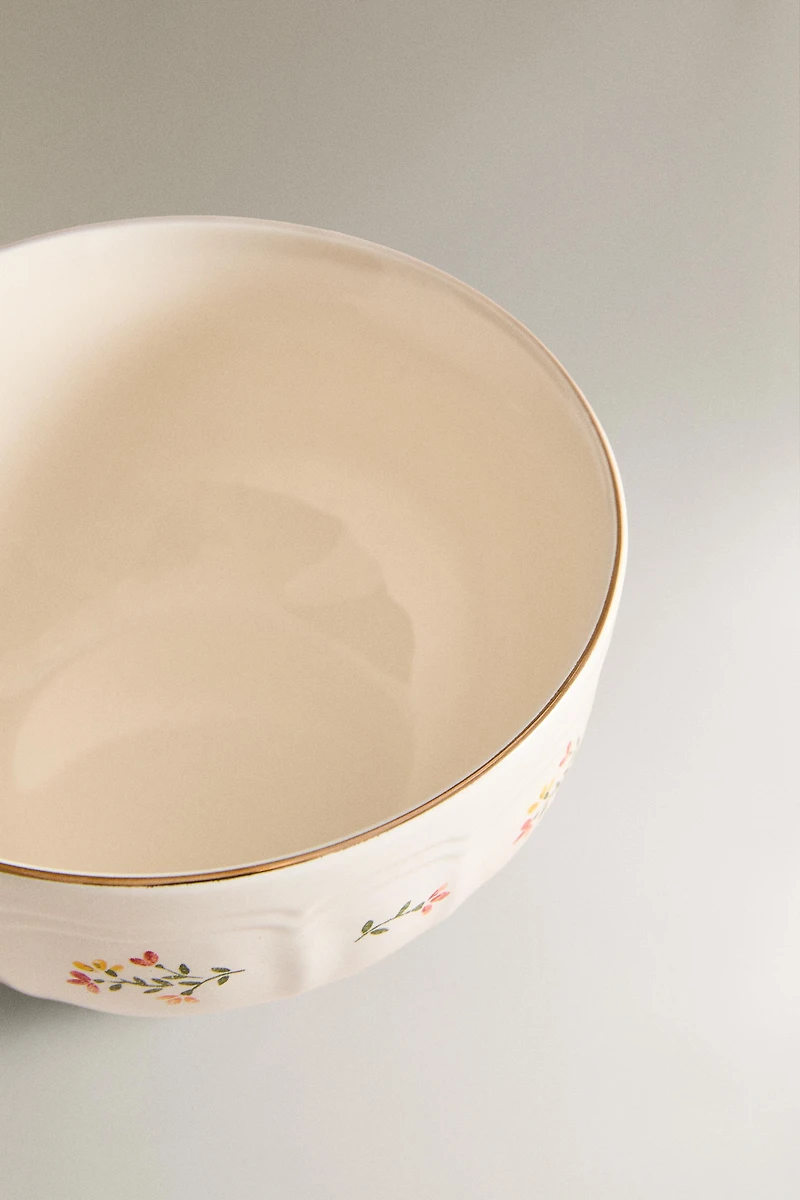 BOL PORCELAINE FLORAL