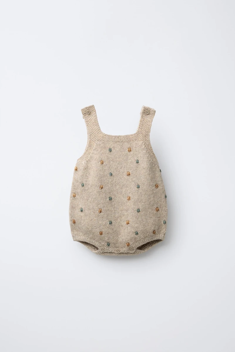 SMALL BALL KNIT JUMPSUIT