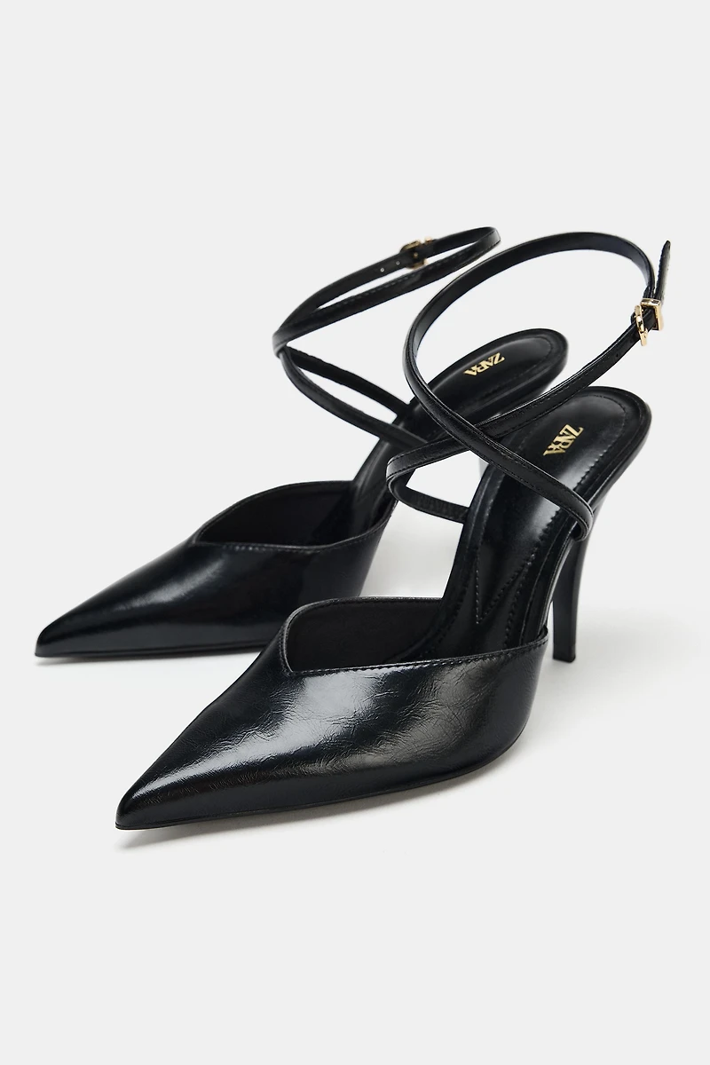 POINTED TOE SLINGBACK HEELS