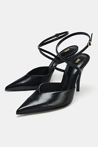POINTED TOE SLINGBACK HEELS