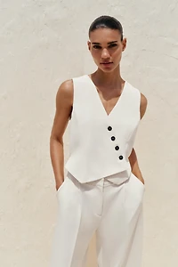 WIDE LEG VEST JUMPSUIT