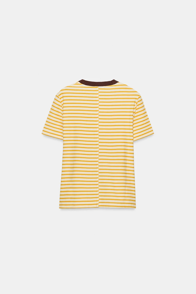 T-SHIRT À RAYURES MANCHES COURTES