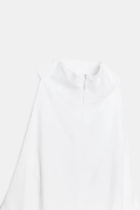 MIDI HALTER GORED DRESS