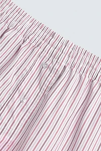 EMBROIDERED TEXT POPLIN BOXERS