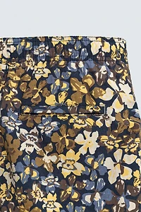 MID-LENGTH FLORAL PRINT SWIMSUIT
