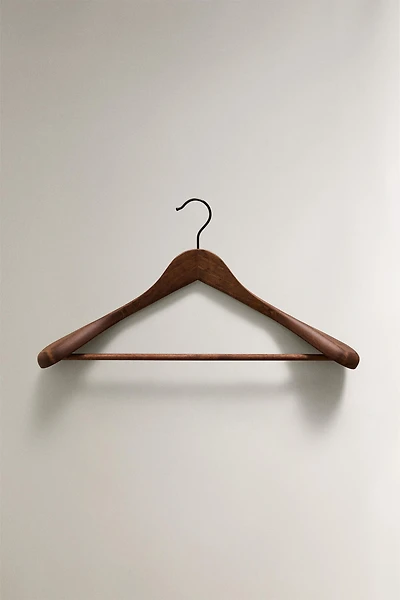 WOOD FINISH COAT HANGER