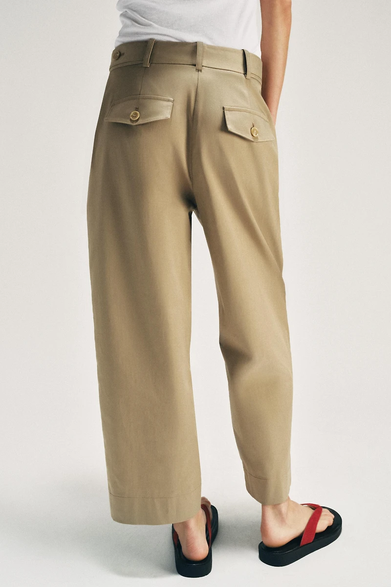 LOW-RISE PANTS WITH SIDE LOOPS