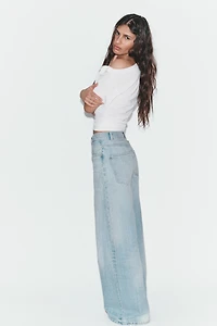 TRF EXTRA WIDE LEG HIGH WAIST JEANS