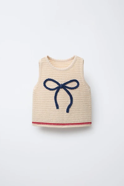 BOW KNIT TOP