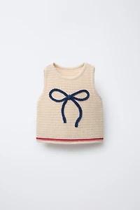 BOW KNIT TOP