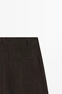 Pantalon fluide wide leg à pinces
