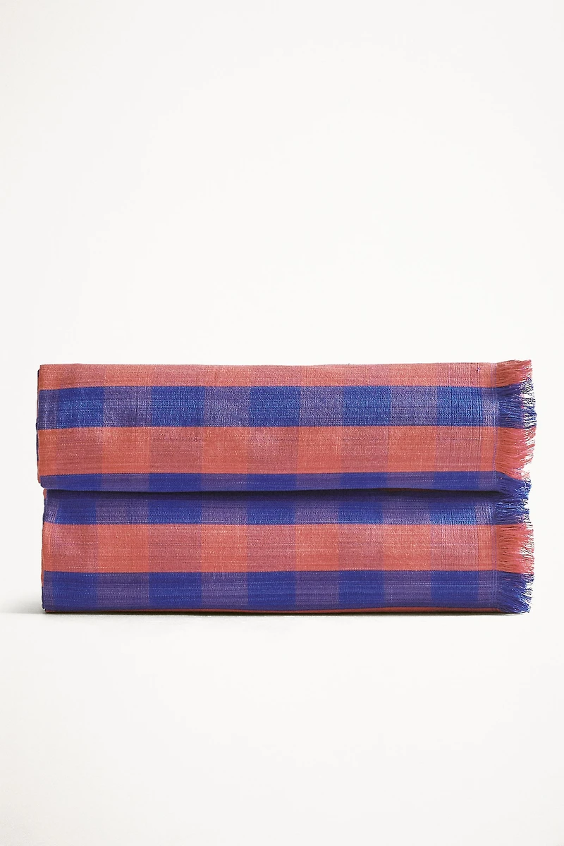 CHECKED COTTON MULTI-PURPOSE BLANKET X TENSIRA