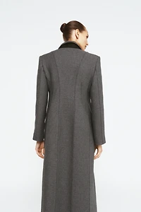 FITTED COAT WITH MANTECO WOOL ZW COLLECTION LIMITED EDITION