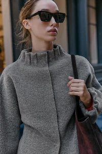 KNIT BOMBER JACKET