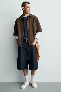 WASHED COMBINED PRINT SHIRT