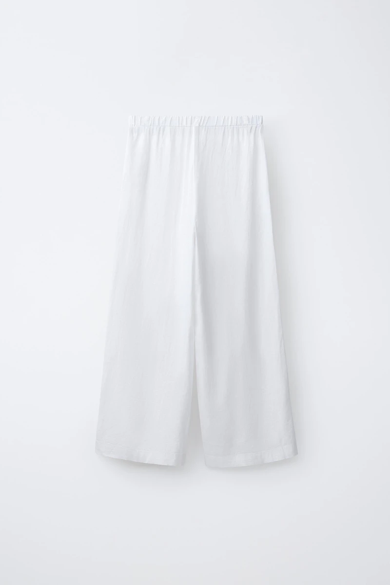 PANTALON DROIT AVEC LIN