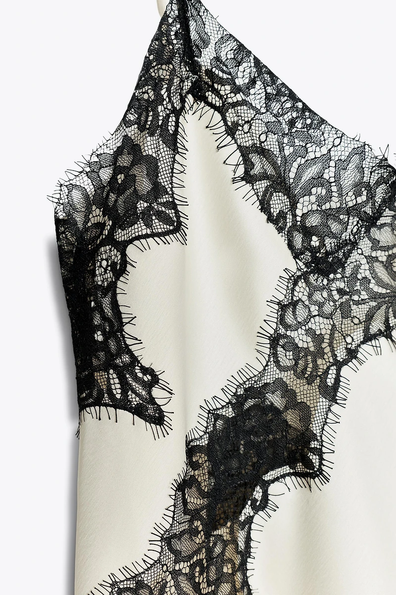 ZW COLLECTION ASYMMETRIC LACE DRESS