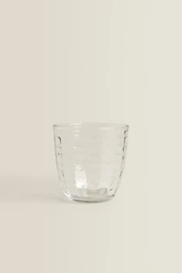 RAISED SQUARE-EFFECT TUMBLER