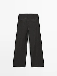High-waist wide-leg jeans