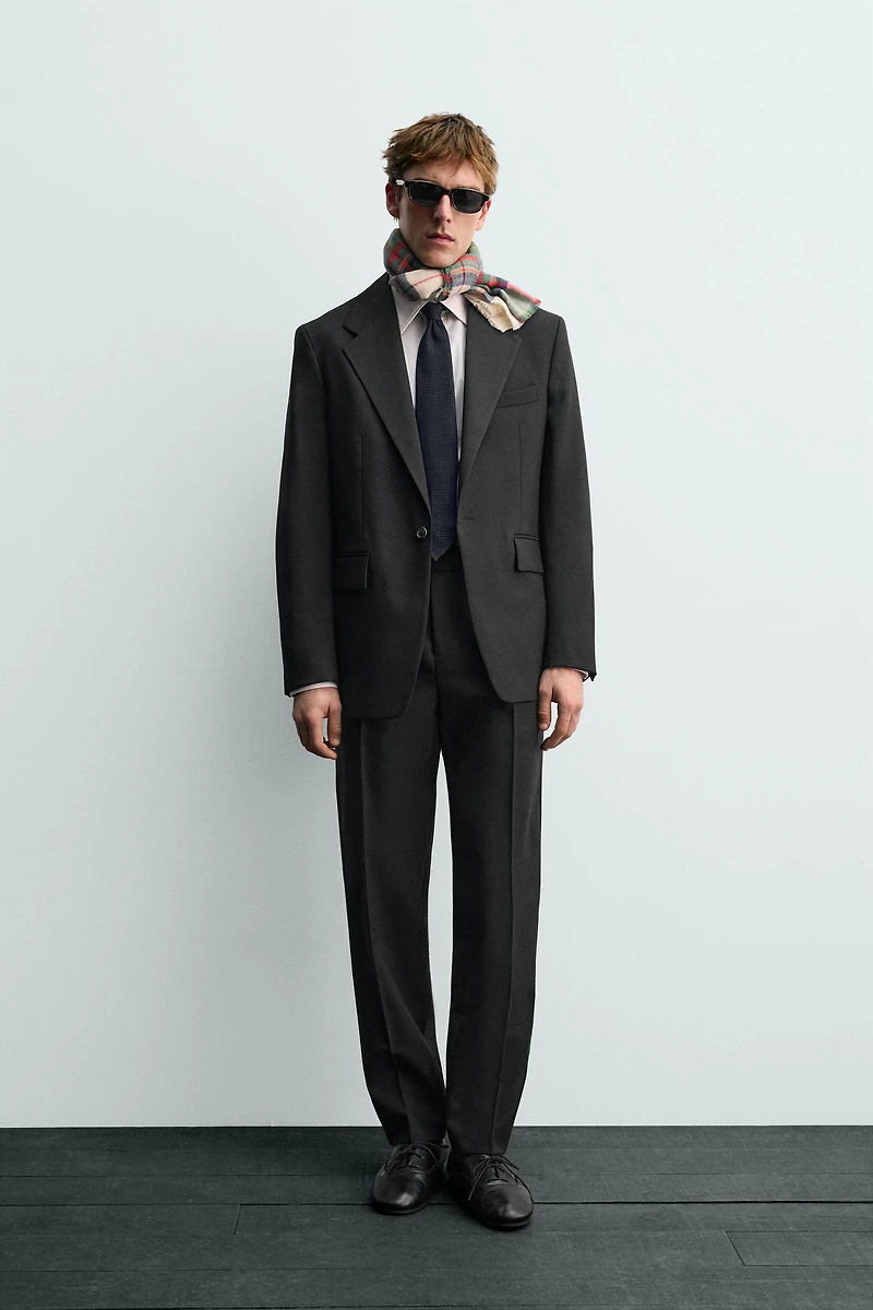 WOOL TUXEDO BLAZER AARON LEVINE X ZARA