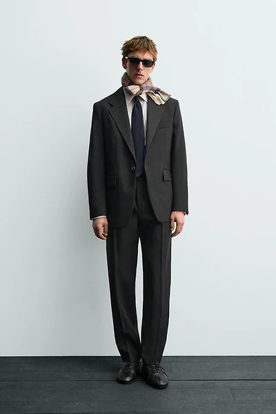 WOOL TUXEDO BLAZER AARON LEVINE X ZARA