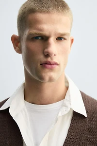CARDIGAN JACQUARD RAYURES