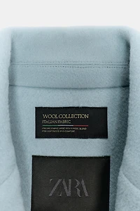 FITTED WOOL BLEND COAT ZW COLLECTION