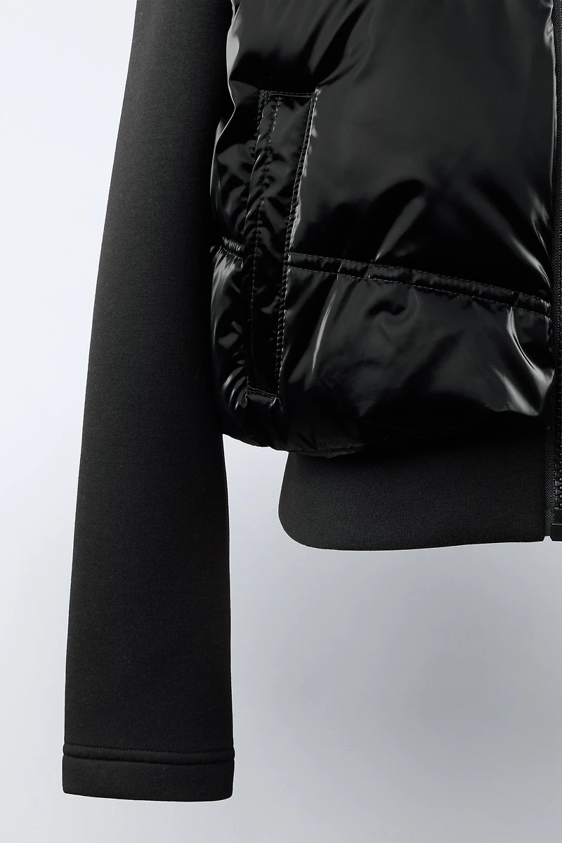 COMBINED QUILTED HOODED JACKET