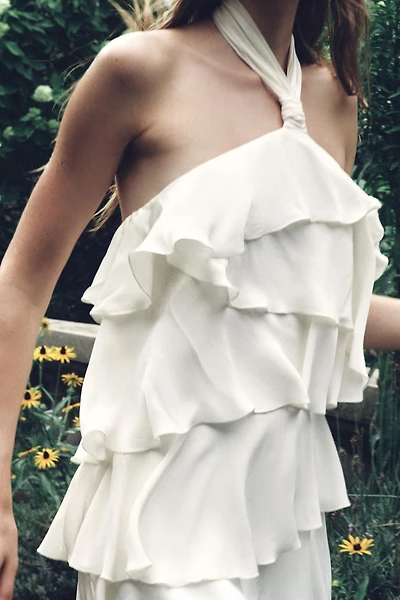 RUFFLED MINI DRESS