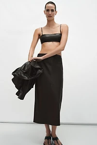 TOP COURT EN CUIR 100% ZW COLLECTION