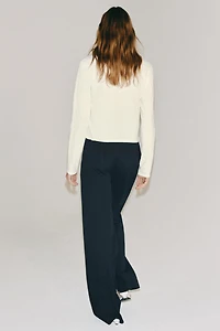 HIGH-WAISTED WOOL PANTS ZW COLLECTION