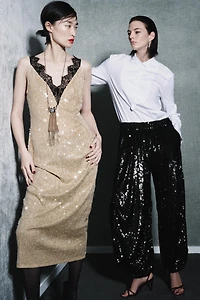 SEQUIN LACE DRESS ZW COLLECTION