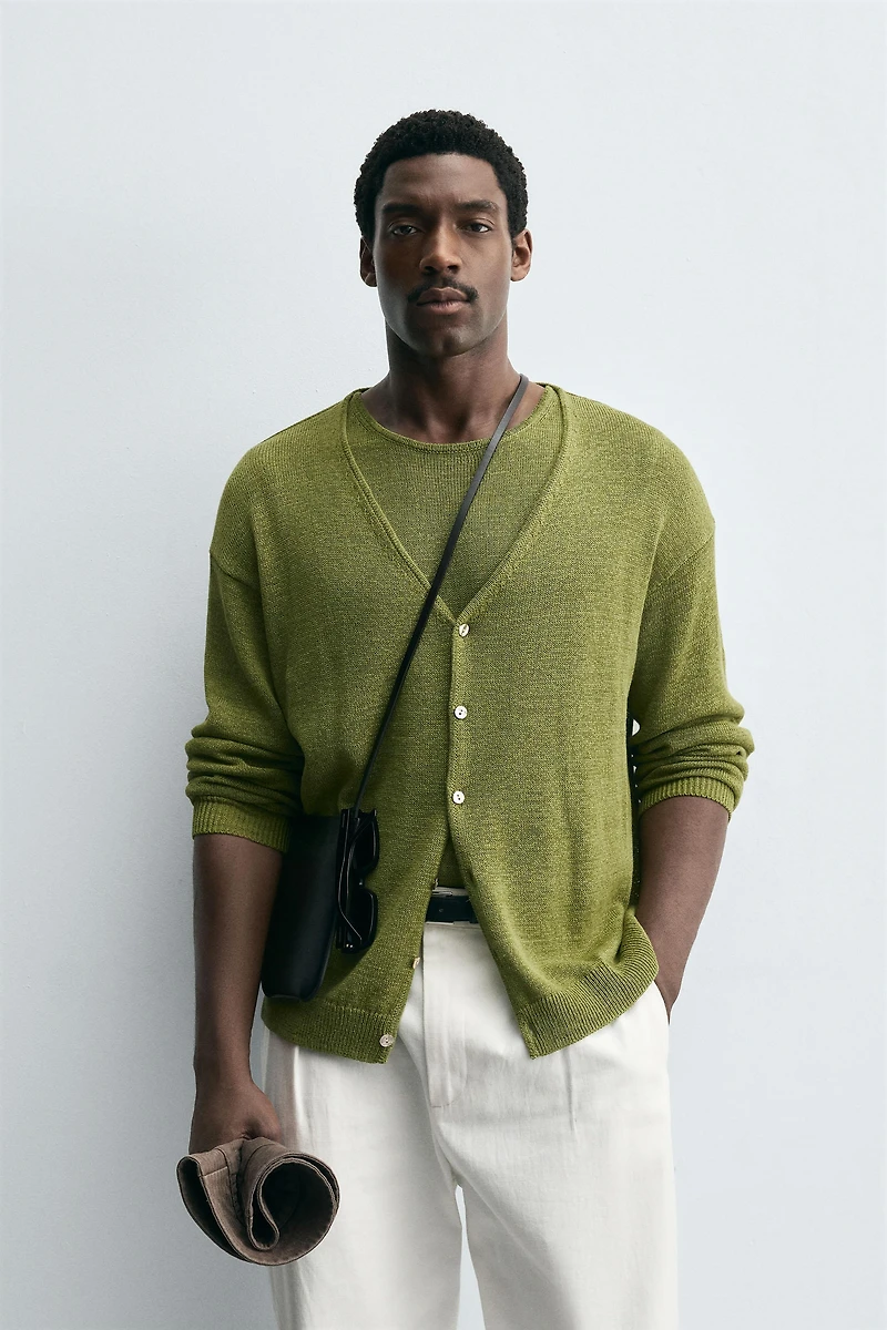 GILET AVEC LIN