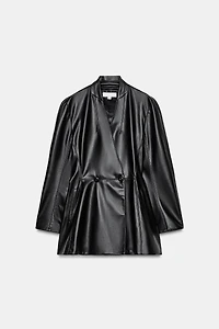 VESTE AJUSTÉE MATIÈRE SYNTHÉTIQUE