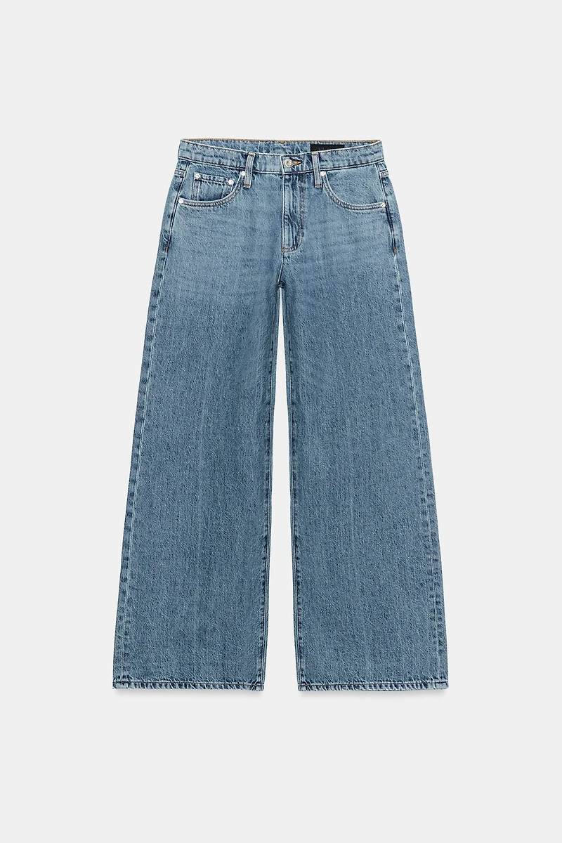 ZW COLLECTION WIDE LEG LOW RISE JEANS