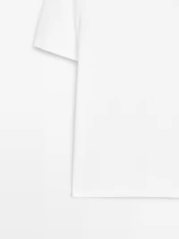 T-shirt 100 % coton à col en V