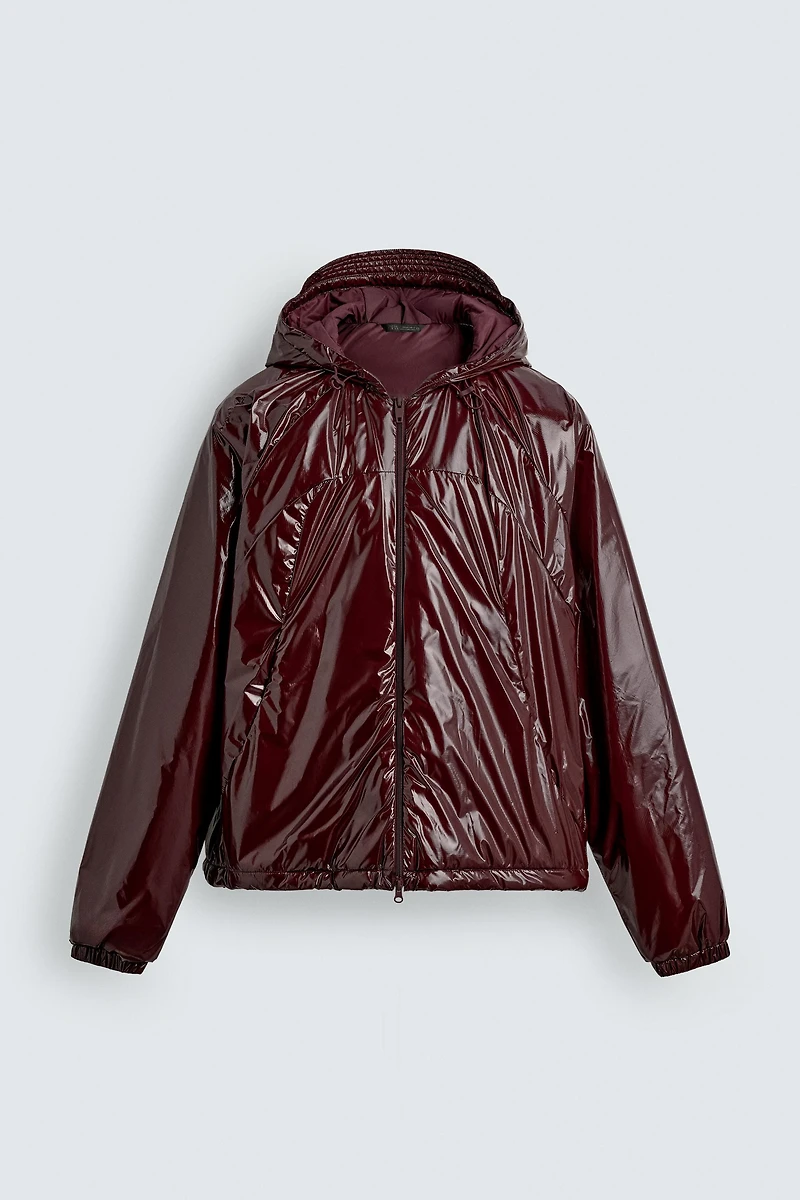 SHINY WATER REPELLENT PUFFER JACKET