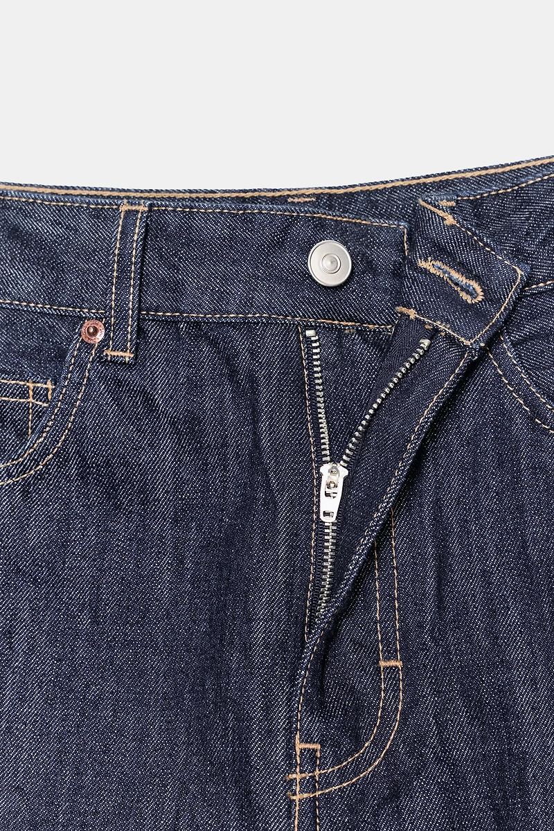 TRF MID-RISE DENIM JORTS