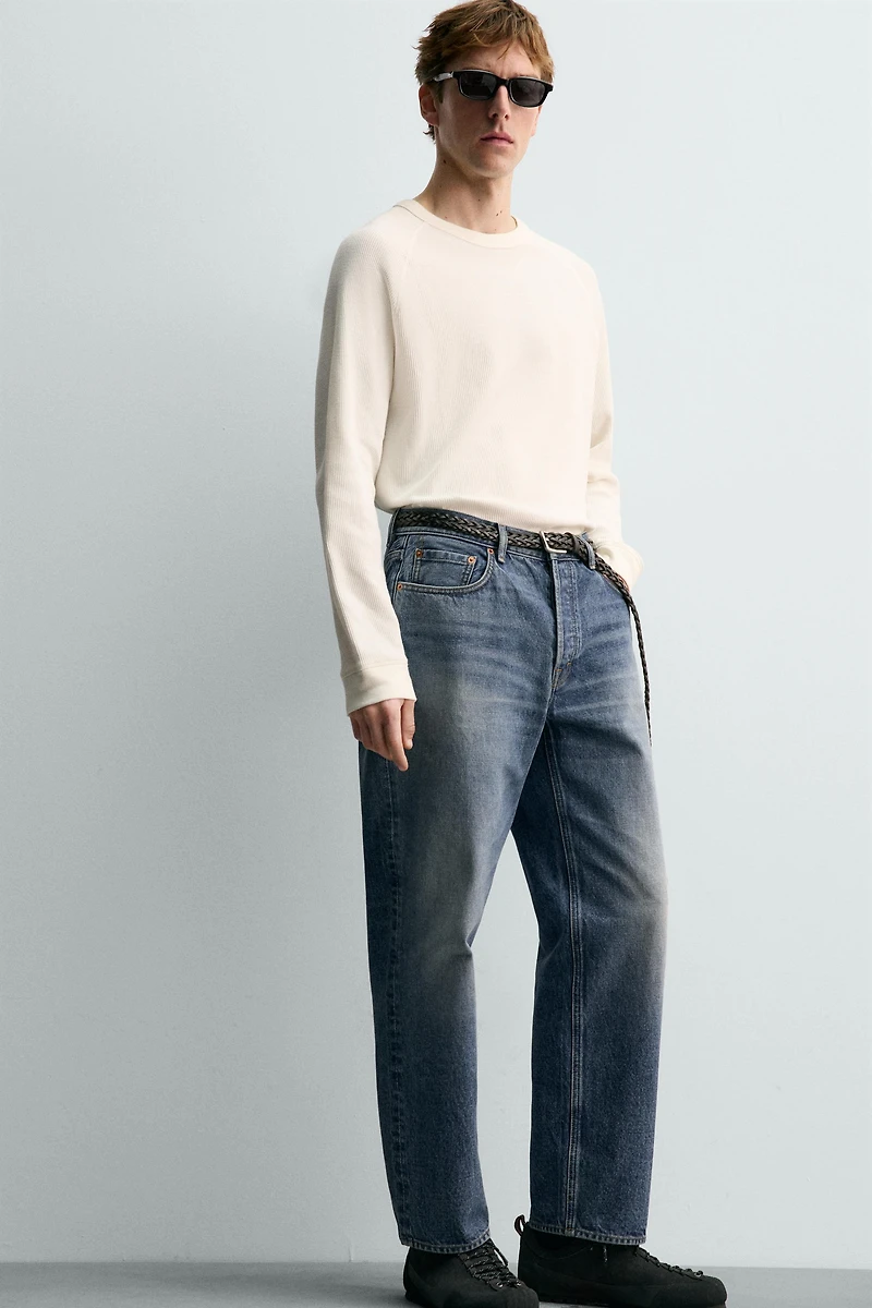T-SHIRT STRUCTURE WAFFLE AARON LEVINE X ZARA