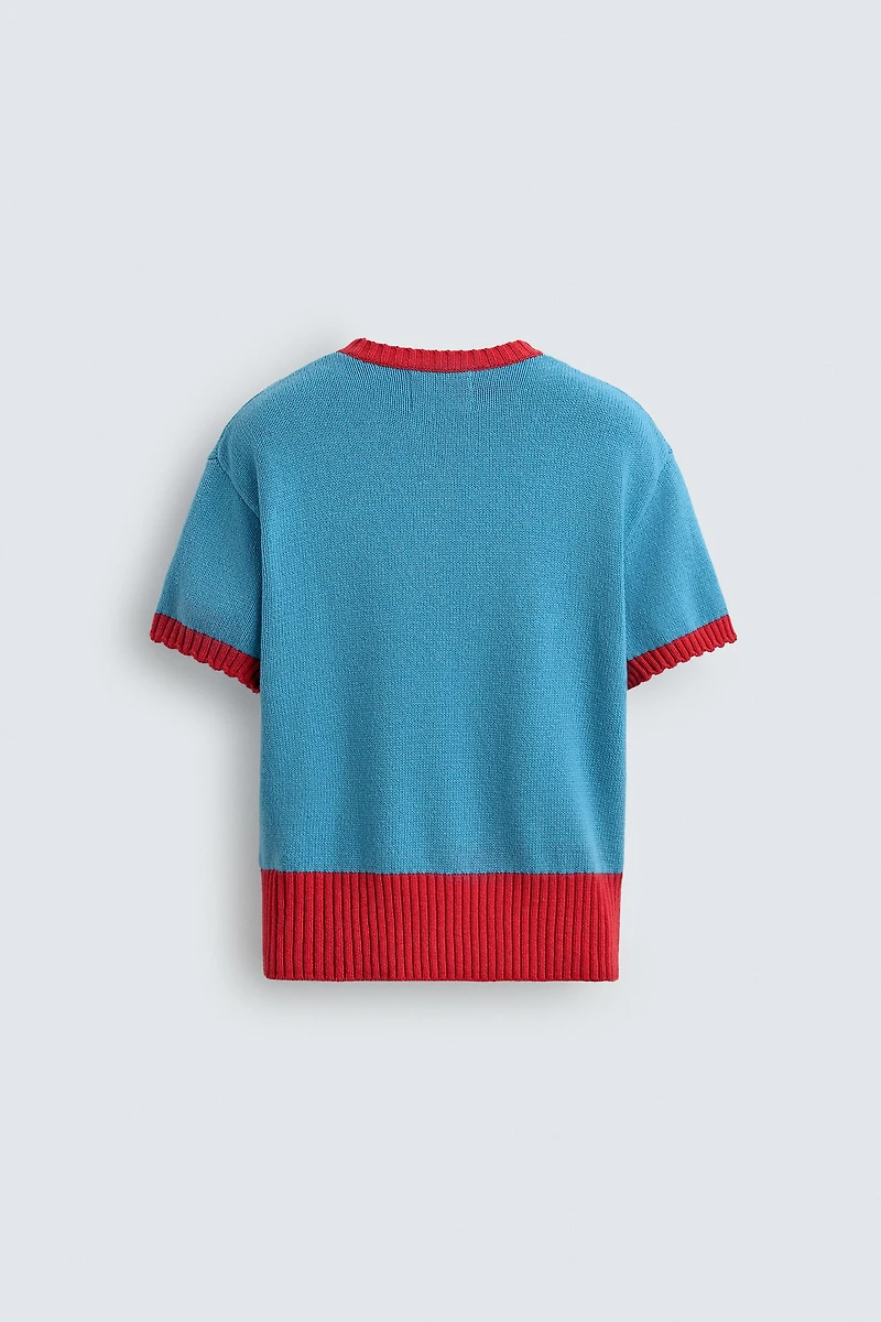 T-SHIRT EN MAILLE CONTRASTE HARRY LAMBERT FOR ZARA X DISNEY