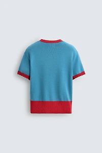 T-SHIRT EN MAILLE CONTRASTE HARRY LAMBERT FOR ZARA X DISNEY