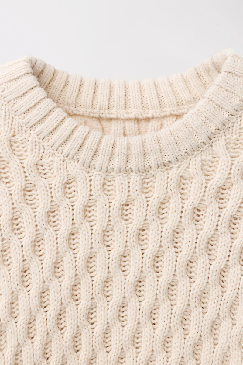 LIMITED EDITION WOOL CABLE KNIT JUMPER