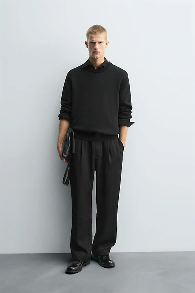 FLOWY PLEATED PANTS