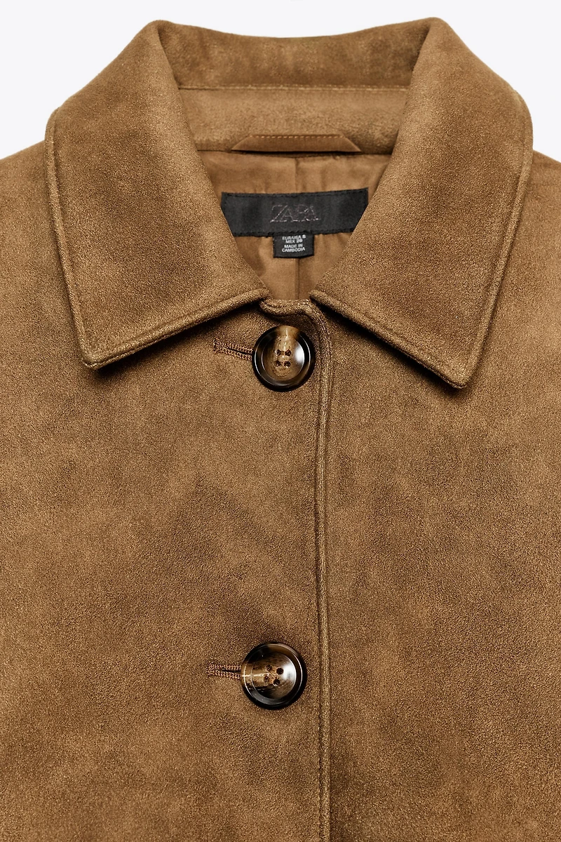 FAUX SUEDE JACKET